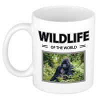Gorilla aap mok met dieren foto wildlife of the world