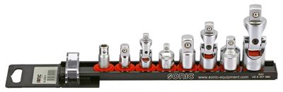 Adapter- & cardangewrichtset 8-dlg. op rail 300814