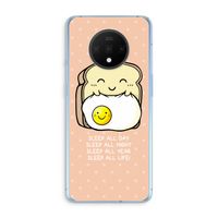 Sleep All Day: OnePlus 7T Transparant Hoesje
