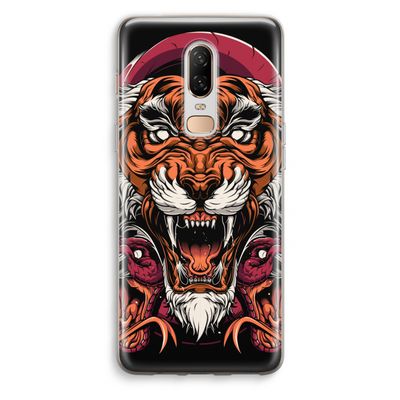 Tiger and Rattlesnakes: OnePlus 6 Transparant Hoesje