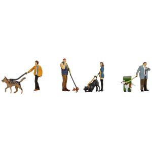 NOCH 36471 N Mensen met honden figuren Geverfd