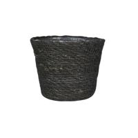 Ter Steege Plantenmand - zeegras - 13x10 cm - grijs - plantenpot   -