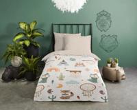 Good Morning Ledikant babydekbedovertrek "tipi-tenten / boho" - Zand - (100x135 cm) - Katoen