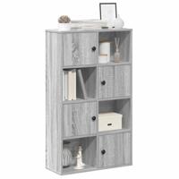 Boekenkast 60x24x101,5 cm bewerkt hout grijs sonoma eikenkleur