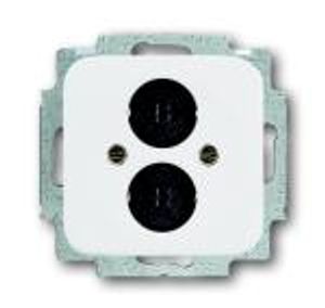 Busch-Jaeger audio contactdoos met inzetplaat wit