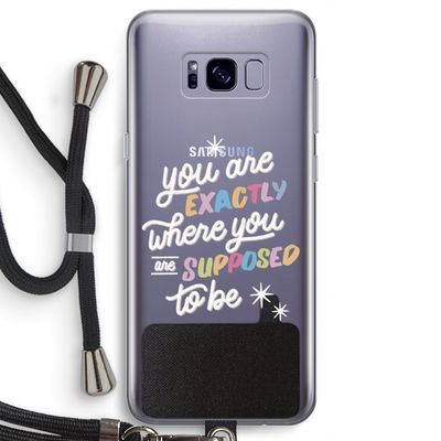 Right Place: Samsung Galaxy S8 Transparant Hoesje met koord
