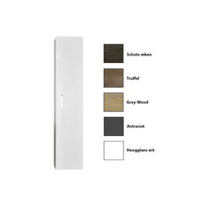 Kolomkast Sanicare Q6/Q14/Q16 1 Soft-Closing Deur 160x33,5x32 cm Grey-Wood
