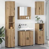 Badkamermeubelset 5 pcs artisanaal eikenkleurig 61 x 35 x 64 cm