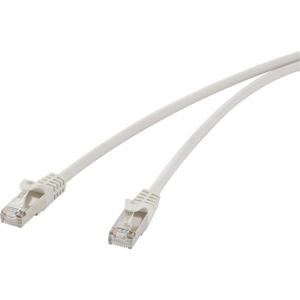 Renkforce RF-4541484 RJ45 Netwerkkabel, patchkabel CAT 5e F/UTP 0.25 m Grijs Snagless 1 stuk(s)