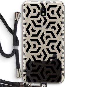 Crazy pattern: Samsung Galaxy J7 (2017) Transparant Hoesje met koord