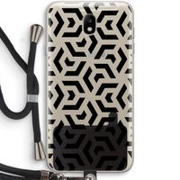 Crazy pattern: Samsung Galaxy J7 (2017) Transparant Hoesje met koord