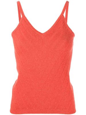 CHANEL Pre-Owned débardeur 1997 en cachemire - Orange