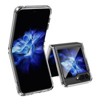 Hard/TPU Cover Hoesje voor de Samsung Galaxy Z Flip5 Transparant Hard/TPU Cover Hoesje voor de Samsung Galaxy Z Flip5 Transparant