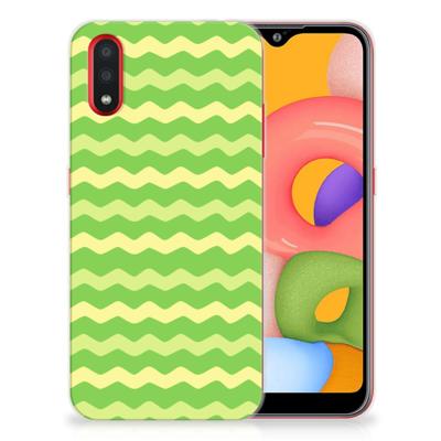 Samsung Galaxy A01 | TPU bumper | Waves Green