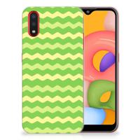 Samsung Galaxy A01 | TPU bumper | Waves Green