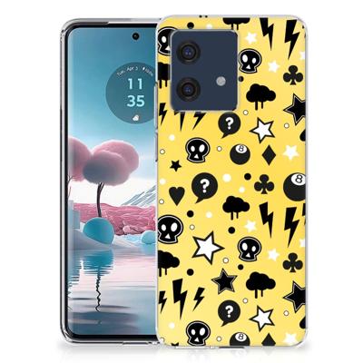 Silicone Back Case Motorola Edge 40 Neo Punk Geel