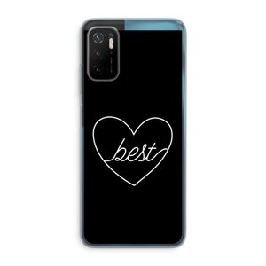Best heart black: Xiaomi Poco M3 Pro 5G Transparant Hoesje