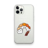 You're Shrimply The Best: iPhone 12 Pro Max Transparant Hoesje