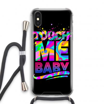 Touch Me: iPhone XS Transparant Hoesje met koord