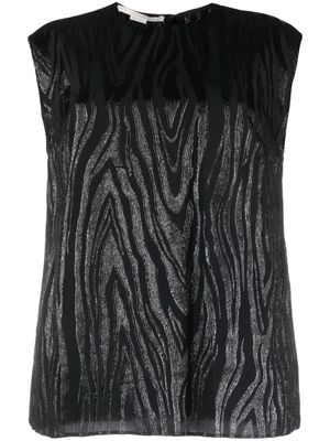 Stella McCartney débardeur à effet moiré - Noir