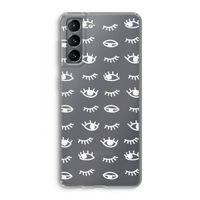 Eye pattern #3: Samsung Galaxy S21 Transparant Hoesje