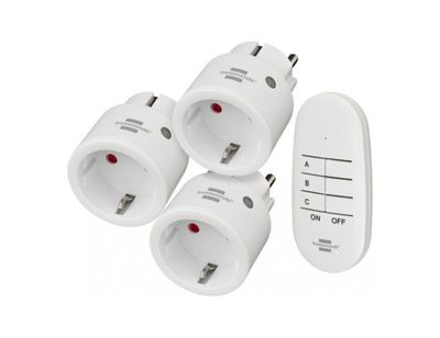 Brennenstuhl Draadloze stopcontactschakelaar set - 3 stekkers