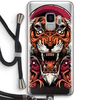 Tiger and Rattlesnakes: Samsung Galaxy S9 Transparant Hoesje met koord
