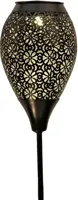 Anna&apos;s Collection Solar fakkel metaal mat zwart x 78 cm, Zwart