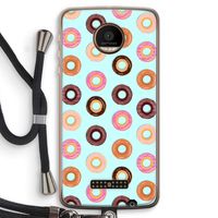 Donuts: Motorola Moto Z Force Transparant Hoesje met koord