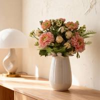 Handgebonden Kunstboeket Frieda Bern 35cm Roze