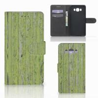 Samsung Galaxy J7 2016 | Book Style Case | Green Wood