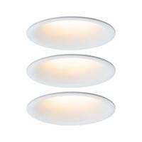 Paulmann LED-inbouwlamp voor badkamer Set van 3 stuks 18 W