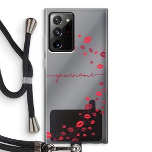 Kusjes: Samsung Galaxy Note 20 Ultra / Note 20 Ultra 5G Transparant Hoesje met koord