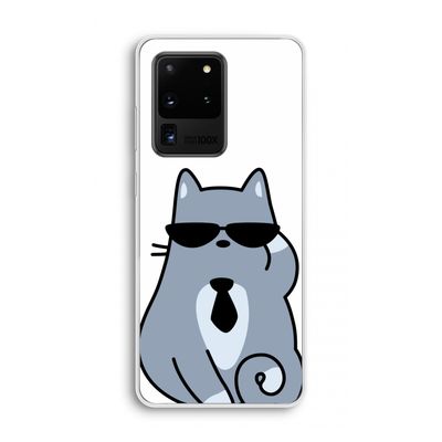 Cool cat: Samsung Galaxy S20 Ultra Transparant Hoesje