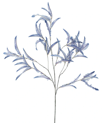 Kunsttak Pictum fern branche Mirja blue 138 cm - Buitengewoon de boet