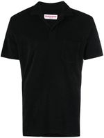 Orlebar Brown terry-cloth cotton polo shirt - Noir