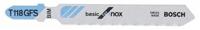 Bosch decoupeerzaagblad t118gfs (5st) rvs