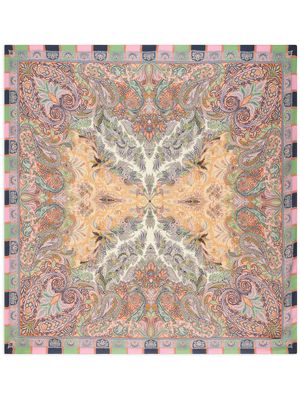 ETRO foulard à imprimé abstrait - Orange