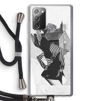 House: Samsung Galaxy Note 20 / Note 20 5G Transparant Hoesje met koord