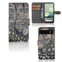 Google Pixel 6A | Telefoonhoesje | Met pasjeshouder | Krokodillenprint