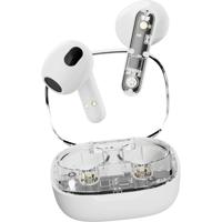 STREETZ T150 In Ear headset Bluetooth Stereo Wit, Transparant Headset, Oplaadbox, Volumeregeling, Touchbesturing