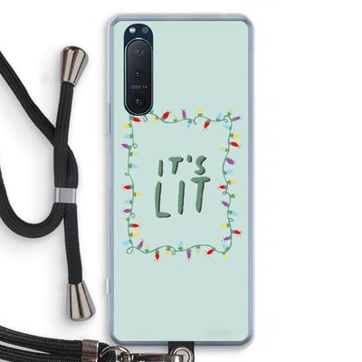 It's Lit: Sony Xperia 5 II Transparant Hoesje met koord