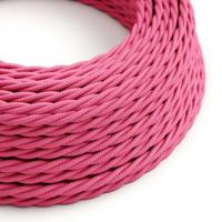 Strijkijzersnoer Fuchsia (gevlochten) - viscose | 10cm | Creative-Cables | Creative-Cables | Creative-Cables | Creative-Cables | Creative-Cables | | |