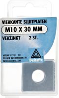Sluitplaat vk m10x30mm verz 2st - Deltafix