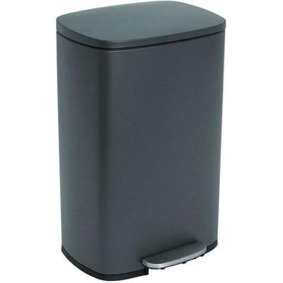 Pedaal keukenprullenbak - ADMIRAL - KITCHEN MOVE - 50L - Design - Mat grijs in RVS