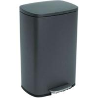 Pedaal keukenprullenbak - ADMIRAL - KITCHEN MOVE - 50L - Design - Mat grijs in RVS