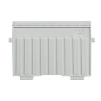 Scheidingsplaat kaartenbak han a6 dwars lichtgrijs | 5 stuks