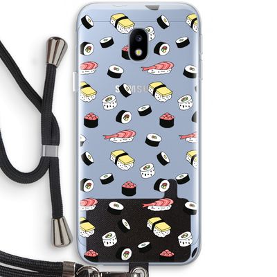 Sushi time: Samsung Galaxy J3 (2017) Transparant Hoesje met koord