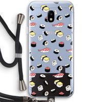 Sushi time: Samsung Galaxy J3 (2017) Transparant Hoesje met koord