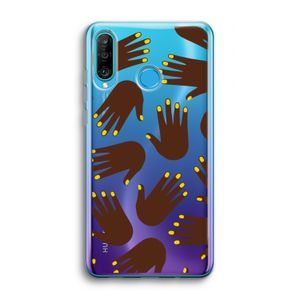 Hands dark: Huawei P30 Lite Transparant Hoesje